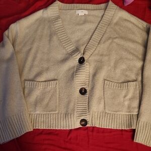 H&M Light Beige Cardigan Sweater